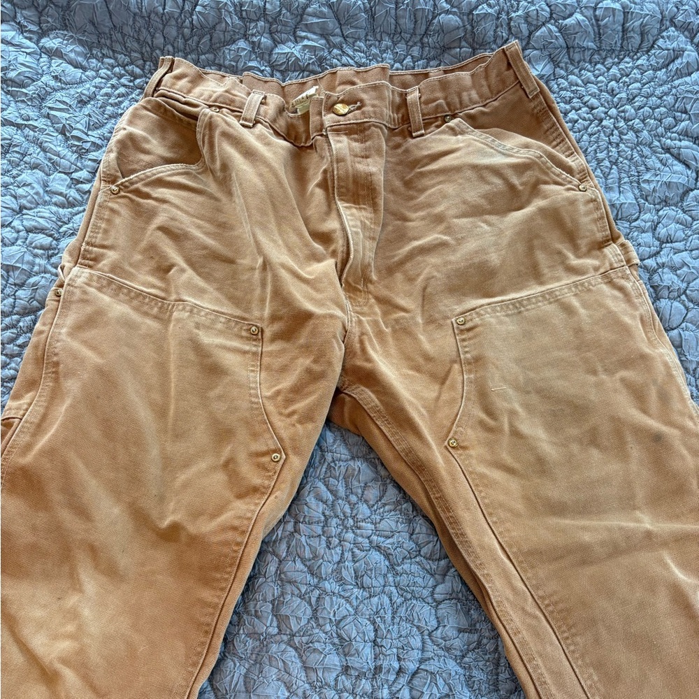 Carhartt Brown Duck Canvas Carpenter Pants - Picture 8 of 8